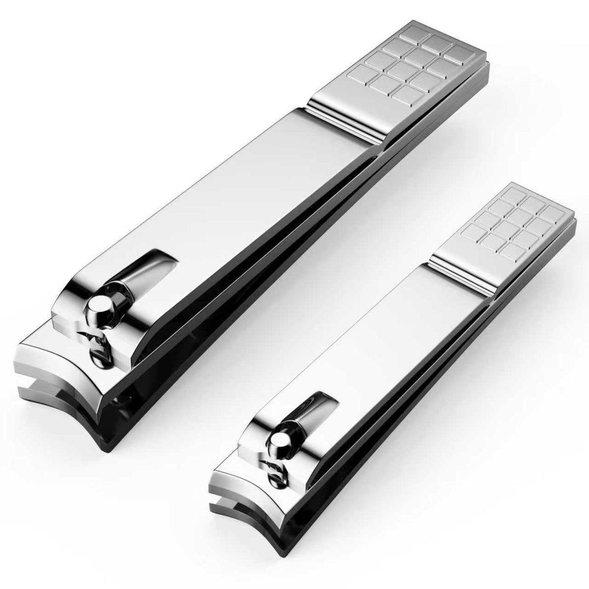 Derlaier Nail Clippers Set, Heavy-Duty Fingernail & Toenail Clippers,Silver