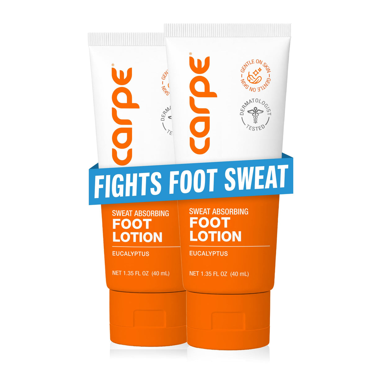 Carpe Sweat Absorbing Foot Lotion, Eucalyptus - Fights Sweaty Feet