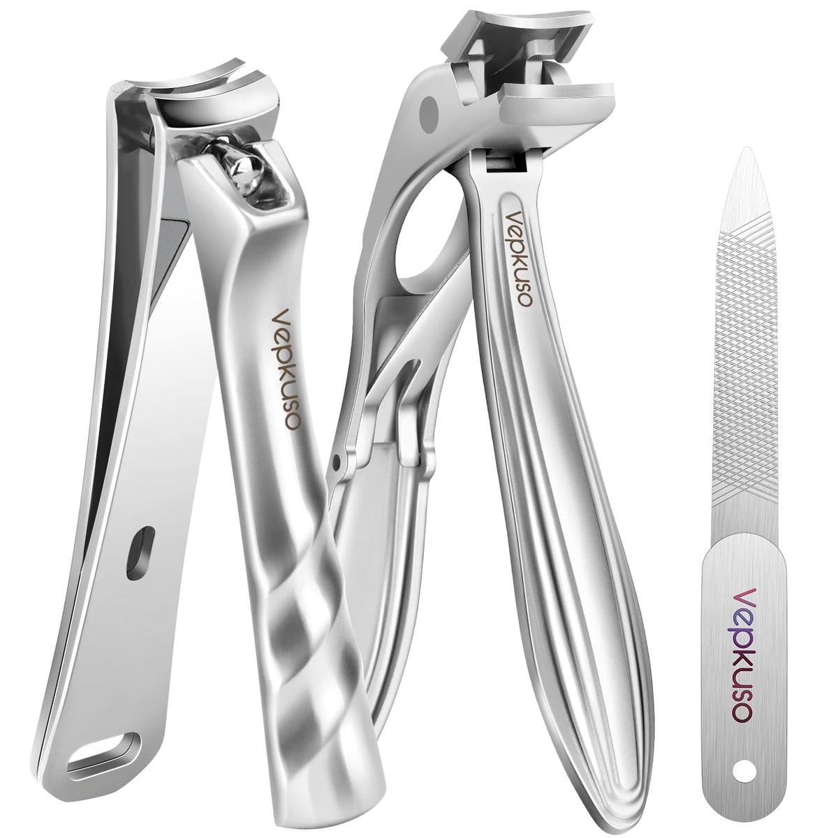 Nail Clippers for Seniors, Heavy Duty Stainless Steel Nail Clipper for Ingrown Toenails, Wide Opening Sharp Blade for Men, Women, Travel & Home Use