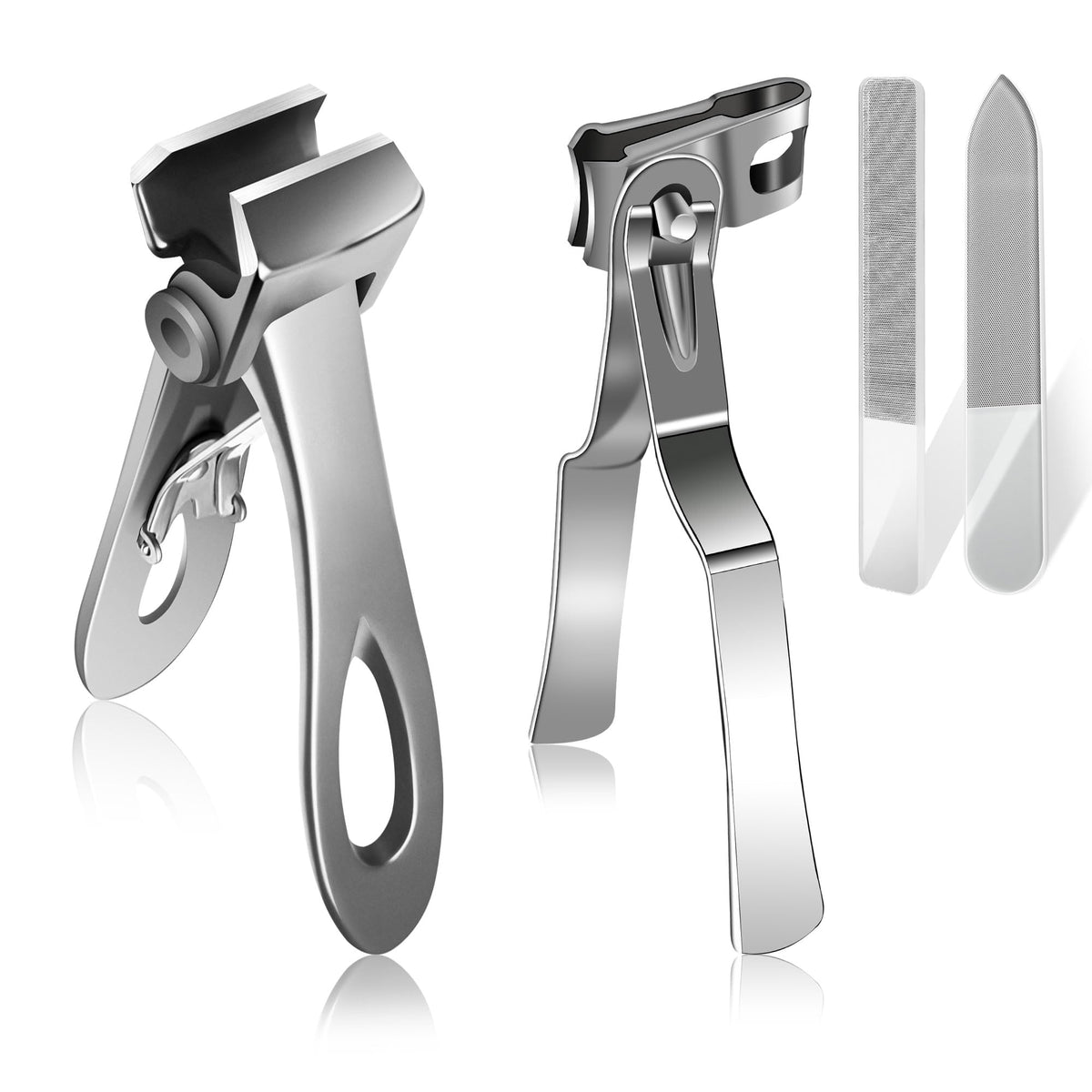 Werlla Extra Large Long Handle Toenail Clippers - 17mm Wide Jaw Opening Heavy Duty for Thick Toenails, Seniors, Men, Adults