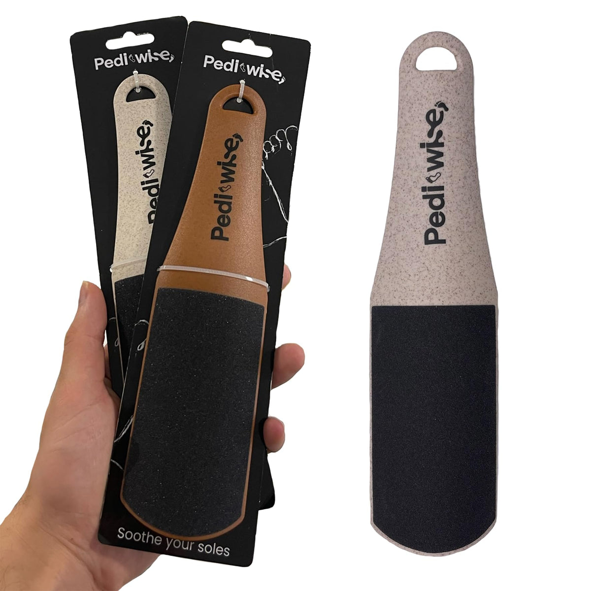Pumice Stone for feet Extra Large Foot File & Callus Remover for Cracked Heels Double Sided Pedicure Tool for Dead Skin Podiatrist Recommended