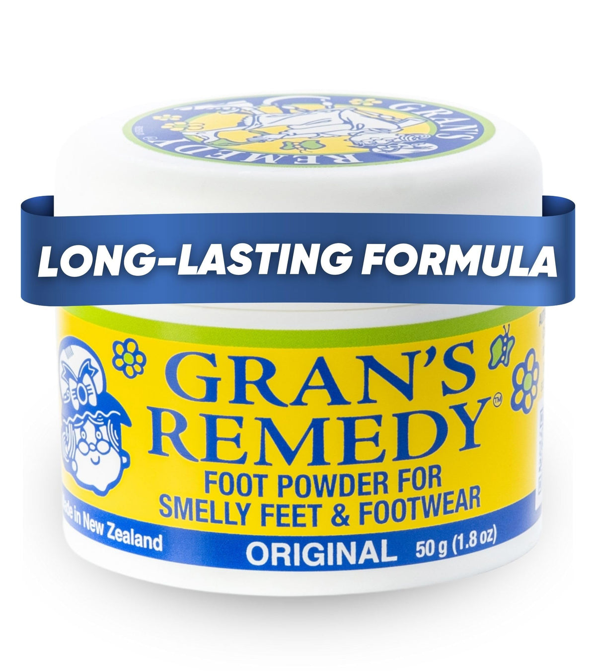 Gran's Remedy Shoe Deodorizer and Foot Powder - Unscented - Shaker