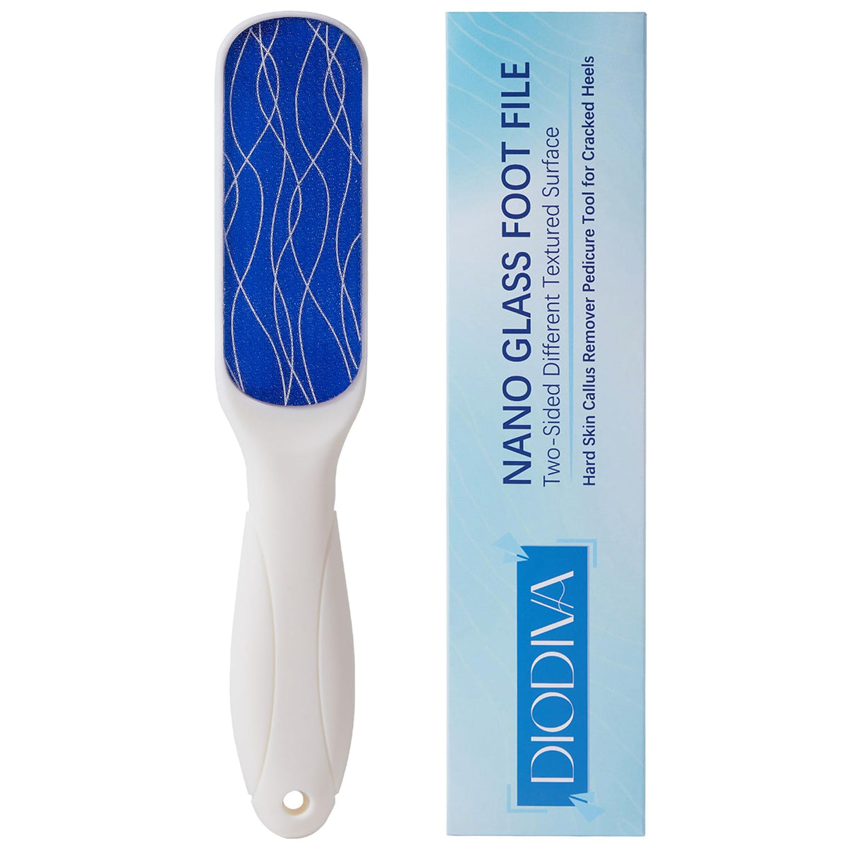 Nano Glass Foot File, Double-Sided Foot Callus Remover for Cracked Heels
