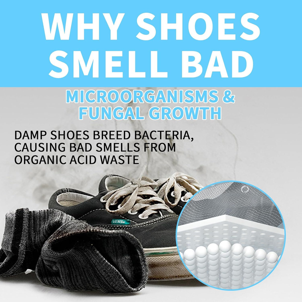 Shoe Deodorizer Spray, 4 Fl Oz Lavender