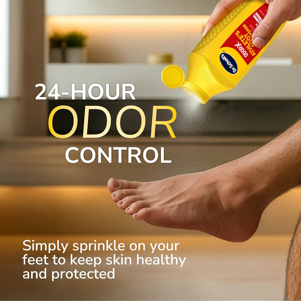 Dr. Scholl's Odor X Athlete's Foot Powder, Feet Powder, 24-Hour Protection