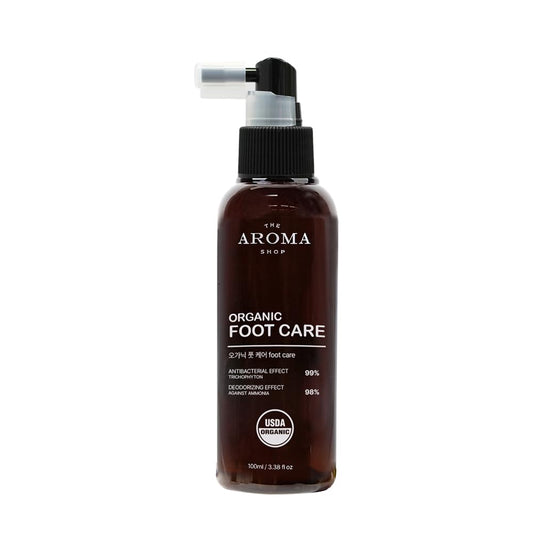 USDA Certified Organic Foot Care - Natural Deodorizer for Odor & Smelly Feet, Cooling Relief for Athletes & Tired Feet, Shoe Refreshing Mist - 3.38 fl oz