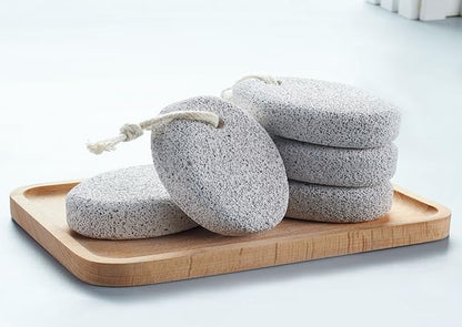 2PCS Natural Pumice Stone for Feet – Lava Foot File Callus Remover for Hard Skin, Cracked Heels & Dead Skin Exfoliation Tool