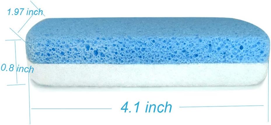 Maryton Glass Pumice Stone for Feet Pedicure Tools Foot Scrubber, 2PCS