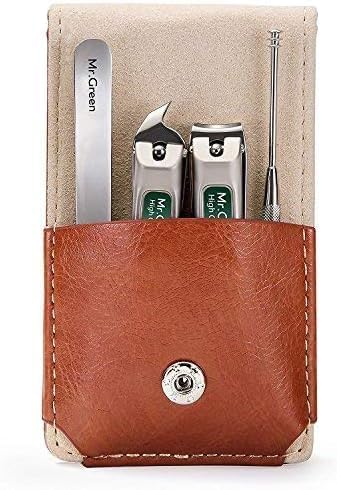MR.GREEN 3 pcs Nail Clippers Set Stainless Steel Nail Clippers & Slant EDG Toenail Clipper Cutter for Men and Women