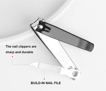 ICEYLI Large Nail Clippers Set 2 Pack Fingernail & Toenail Clippers