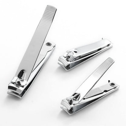 4 Pcs Professional Stainless Steel Toenail Clipper and Fingernails by QLL - Swing Out Nail Cleaner/File - Sharpest Stainless Steel Clipper - Wide Easy Press Lever - Best Quality Nail Cutter