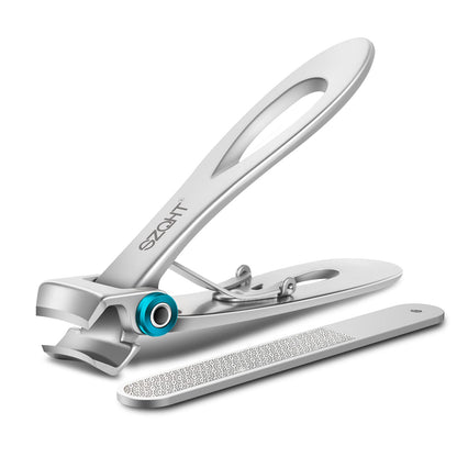 Ultra Wide Jaw Opening Nail Clippers Set, Toenail Clippers for Thick Nails, Heavy Duty Nail Cutter, Stainless Steel Toe Nail Clippers for Seniors, Men & Women Manicure,Pedicure,Big(Black)