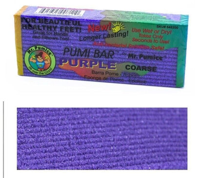 Mr. Pumice Purple PUMI Bar - Coarse Pumice Stone for Feet Callus Remover Pedicure Tools for Feet Foot Scrubber Skin Exfoliator Block, 4 Pack