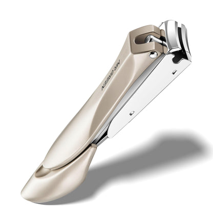 Nail Clippers for Thick Nails, Professional Nail Cutter with Catcher, Medical Grade Stainless Steel, Sharp and Durable Nail Clipper Kit for Men and Women, Bionics Design(Small and Big) M-1210plus