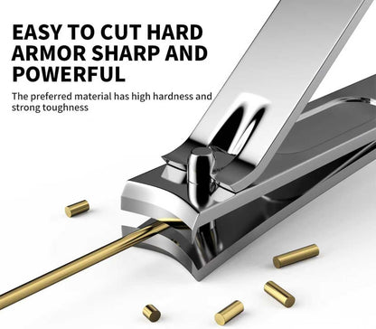 Derlaier Nail Clippers Set, Heavy-Duty Fingernail & Toenail Clippers，Silver