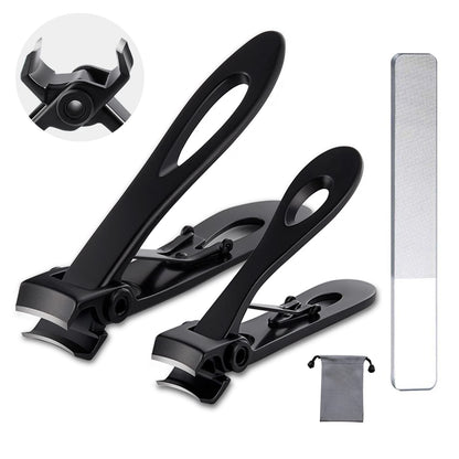 Nail Clippers Set,Fingernail Toenail Clippers for Thick Nails,Nail Clipper for Adult Men Women Seniors