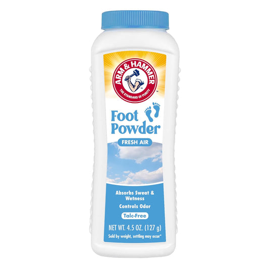 Arm & Hammer Soothing Foot Powder, Odor Control, Fresh Air Scent, 4.5 oz