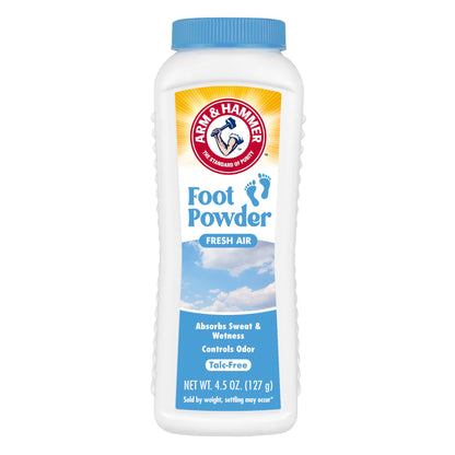 Arm & Hammer Soothing Foot Powder, Odor Control, Fresh Air Scent, 4.5 oz