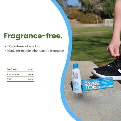 On Your Toes Foot Powder, Natural Aluminum-Free Shoe Odor Eliminator 1-Pack