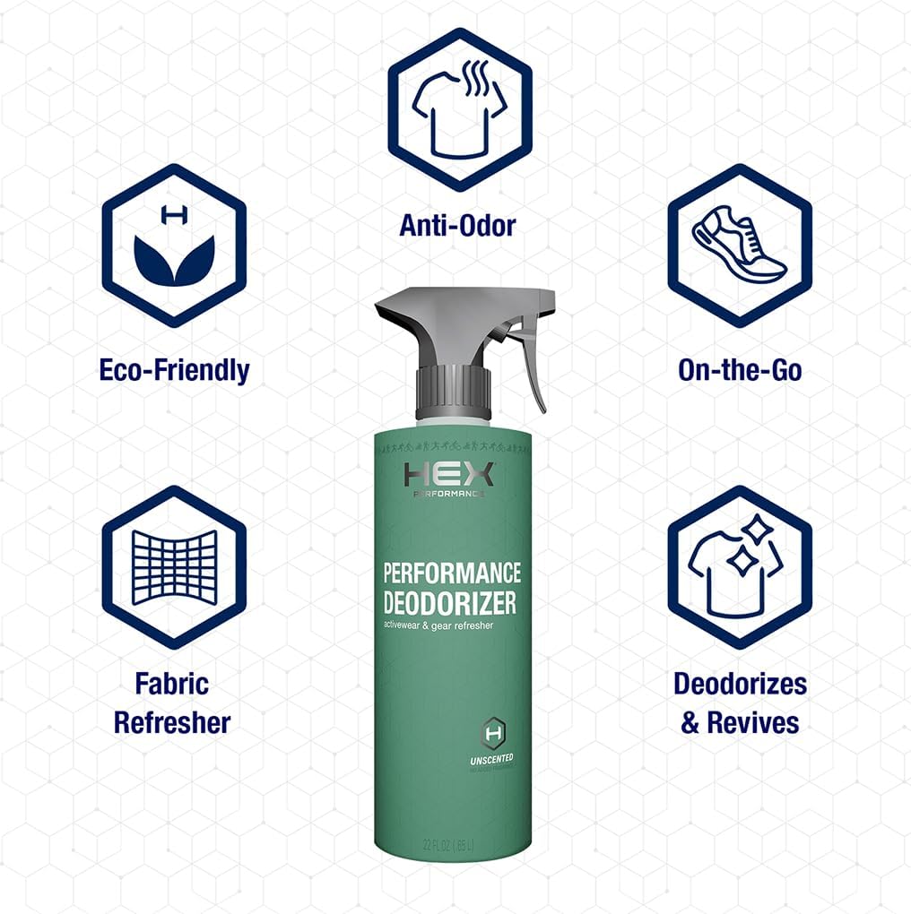 HEX Performance Deodorizing Spray, Unscented, 22 oz