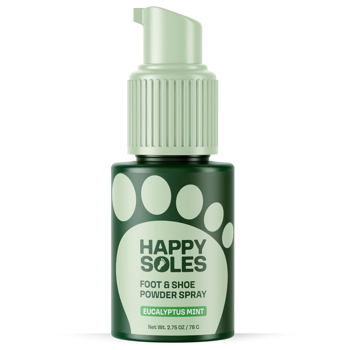 Foot & Shoe Deodorizer Powder Spray - Talc-Free, Vegan, Non-Aerosol Mess-Free Spray - Absorbs Sweat & Fights Odor with Bamboo & Tapioca - Long-Lasting Freshness & Comfort (Eucalyptus Mint)