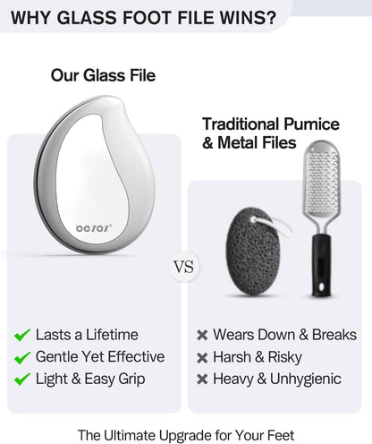 BEZOX Glass Pumice Stone