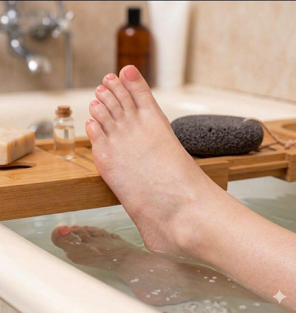 Pumice Stone for Feet, 2 Pack Natural Volcanic Foot Pumice Stone for Callus & Dead Skin Removal, Pedicure Foot Scrubber, Hard Skin Remover for Smooth Heels