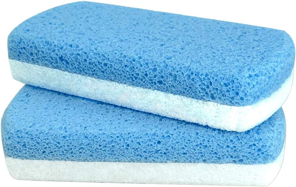 Maryton Glass Pumice Stone for Feet Pedicure Tools Foot Scrubber, 2PCS