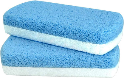 Maryton Glass Pumice Stone for Feet Pedicure Tools Foot Scrubber, 2PCS