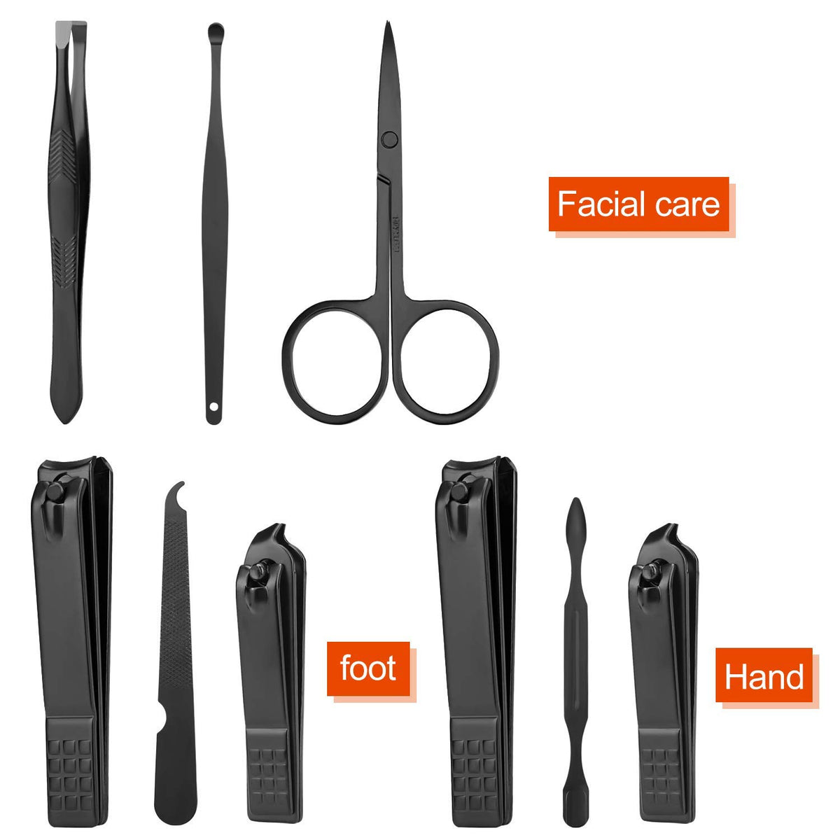 Aceoce Manicure Set Nail Clippers Set Gifts for Men Manicure Pedicure Kit
