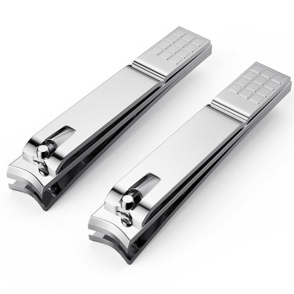 Derlaier Nail Clippers Set, Heavy-Duty Fingernail & Toenail Clippers，Silver