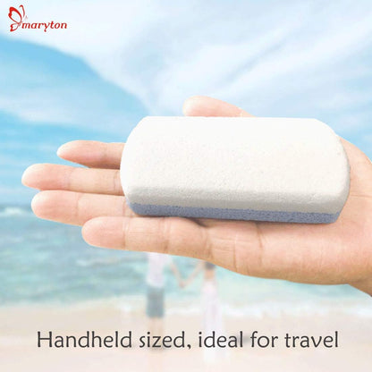 Maryton Glass Pumice Stone for Feet Pedicure Tools Foot Scrubber, 2PCS