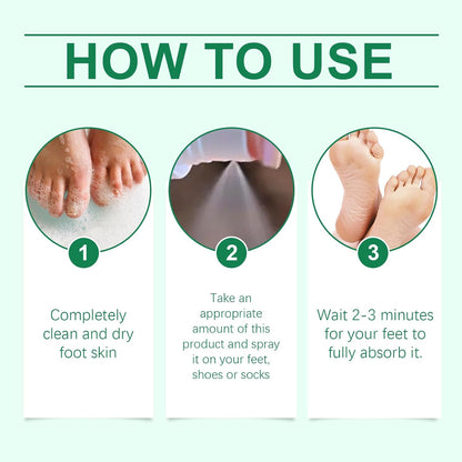 Tea Tree Oil Foot Deodorant, Tea Tree Oil Foot Spray, Fast Antiperspirant, Removes Foot Odor, Promotes Perspiration, 100ml / 3.38oz (1)