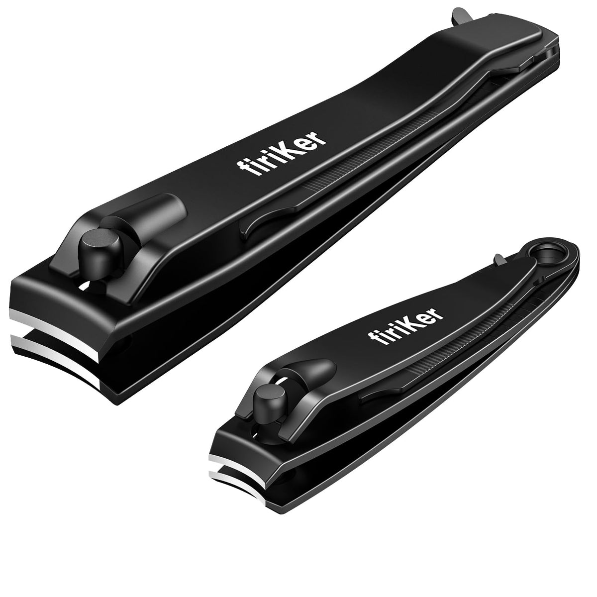 FiriKer Nail Clippers with Nail File, Fingernail Clipper, Toe Nail Clippers
