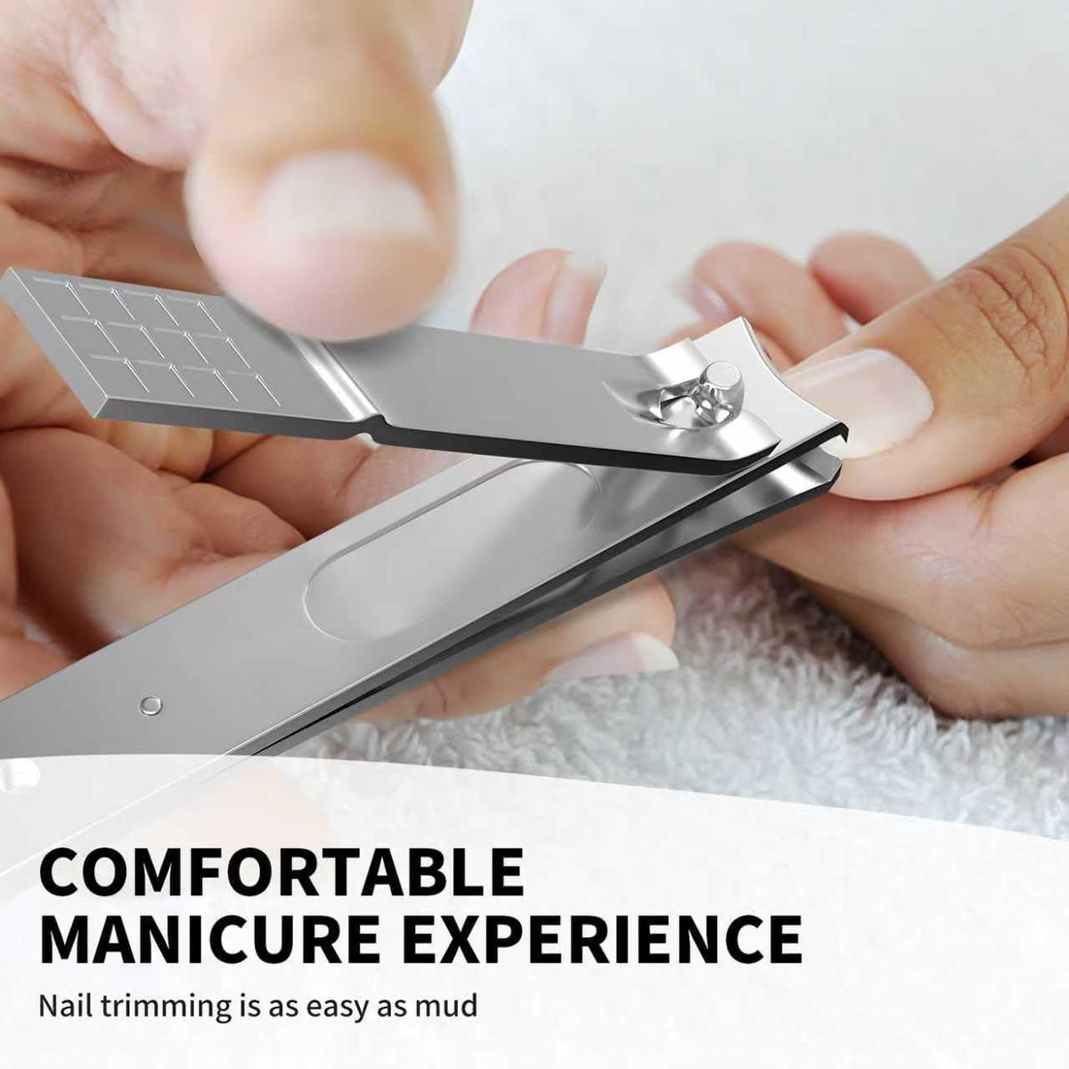 Derlaier Nail Clippers Set, Heavy-Duty Fingernail & Toenail Clippers，Silver