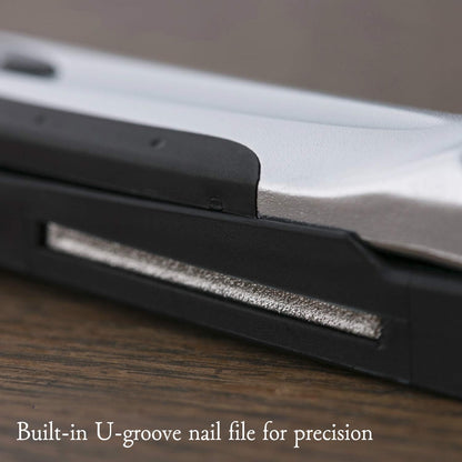 KAI Japanese Nail Clippers with Side Nail File, Stainless Steel, Made in Japan