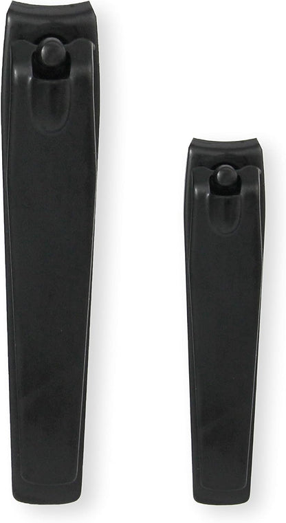 Amazon Basics Toenail and Fingernail Clipper Set, Nail Clippers, Grooming Tool, Black
