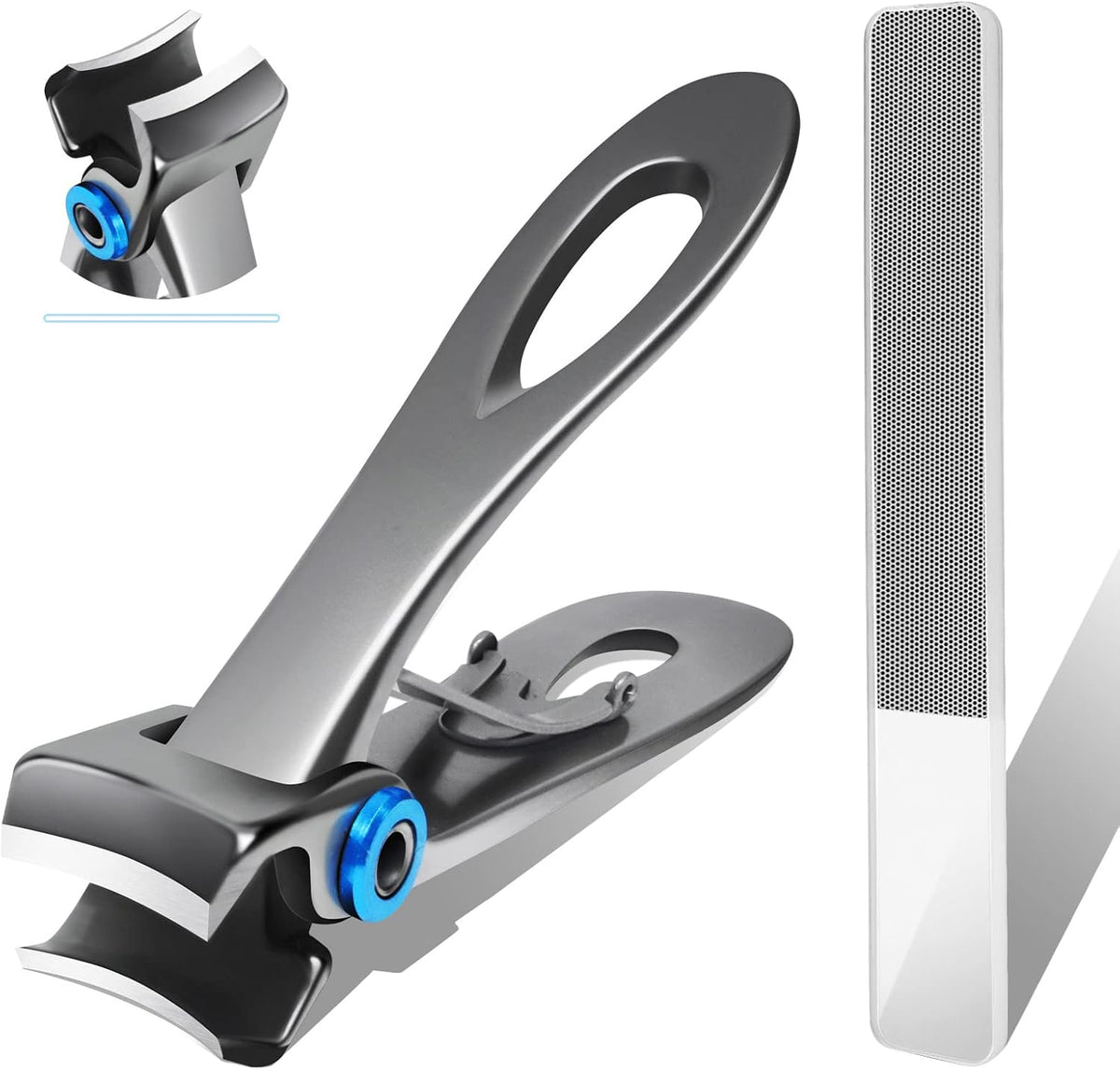 Werlla Extra Large Long Handle Toenail Clippers - 17mm Wide Jaw Opening Heavy Duty for Thick Toenails, Seniors, Men, Adults