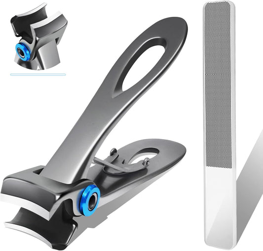 Werlla Extra Large Long Handle Toenail Clippers - 17mm Wide Jaw Opening Heavy Duty for Thick Toenails, Seniors, Men, Adults
