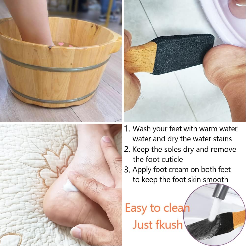 TOPMEET Foot File/Rasp,Exfoliator Pedicure Tool Foot Callus Remover Scrubber for Dead Skin,Corn and Hard Skin - Pumice Stone for Cracked Feet,Heels, Elbows, Hands in Shower