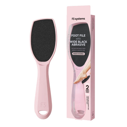 Wide Emery Foot File(Pink), Double-Sided Pedicure Tool, Colossal Professional Foot Scrubber for Men & Women, Effective for Cracked Heel, Callus Remover