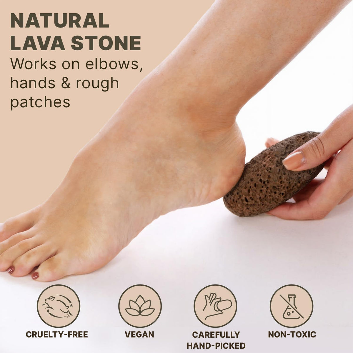 Pumice Stone for Feet - Natural Lava Stone Foot Exfoliator