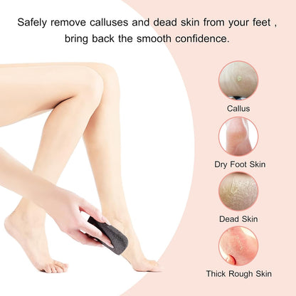 SAMEBUTECO 3 Shapes Natural Volcanic Pumice Stone for Feet Pumice Cleaning Stone for Sole of The Foot,Edges of The Foot,Toe Seams,Foot Scrubber for Dead Skin Remover Deep Clean