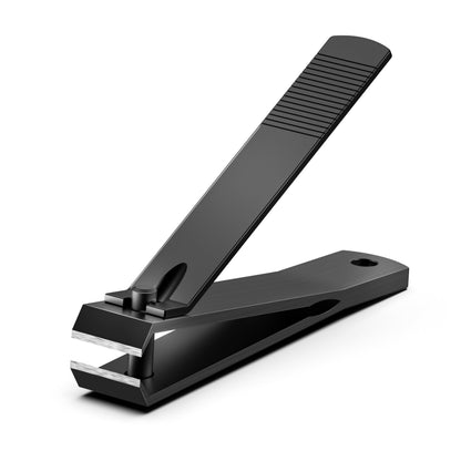 Heavy Duty Straight Blade Nail Clippers for Thick Toenails, Professional Stainless Steel Fingernail Toenail Clippers Trimmers - Thick Wide Jaw Toe Nail Clippings for Seniors, Men & Women - Silver