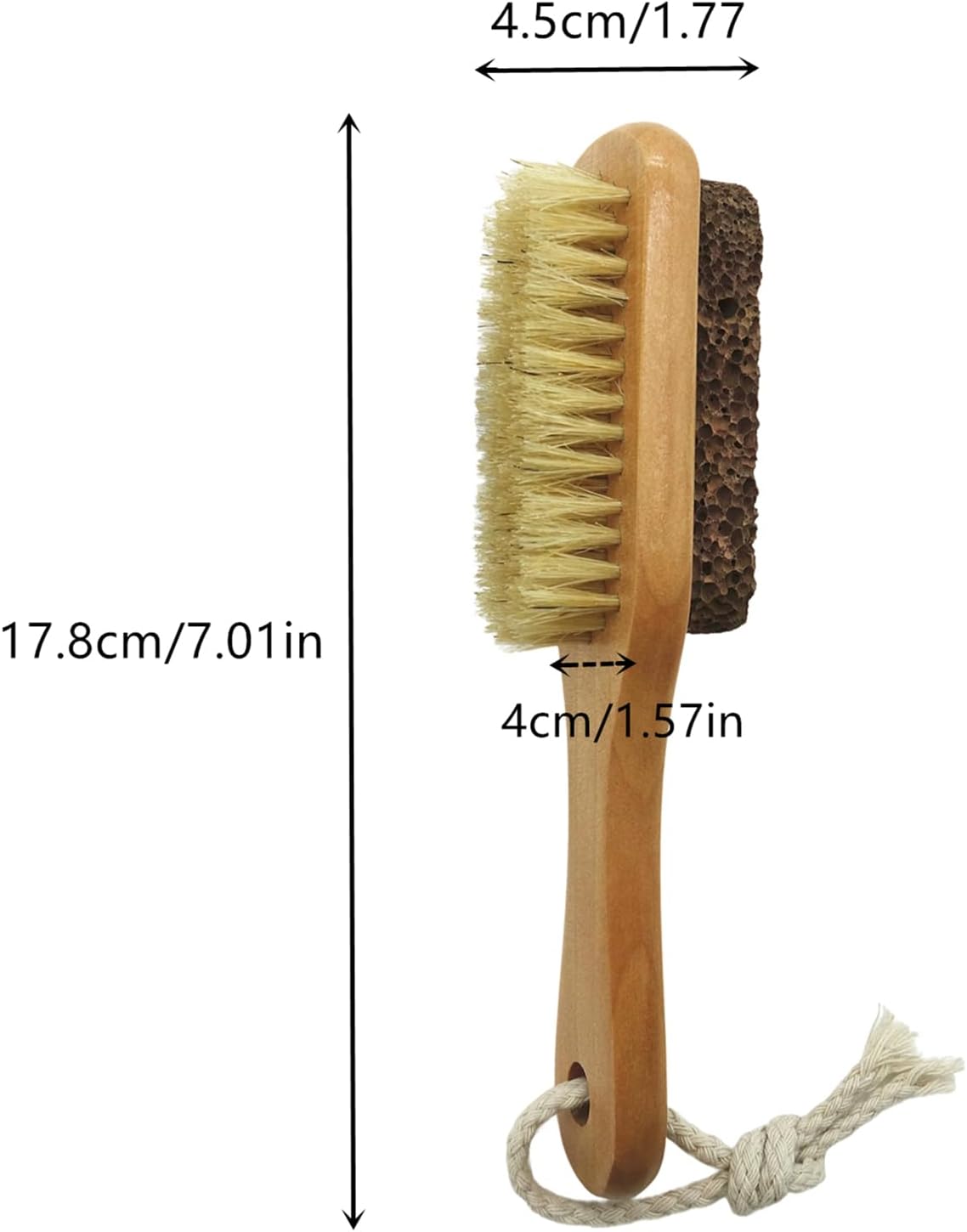 Foot Brush Natural Lava Pumice Stone for Feet Scrub Callus Remover Pedicure