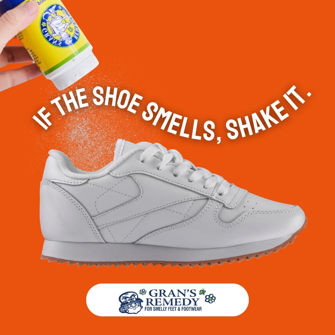 Gran's Remedy Shoe Deodorizer and Foot Powder - Unscented - Shaker