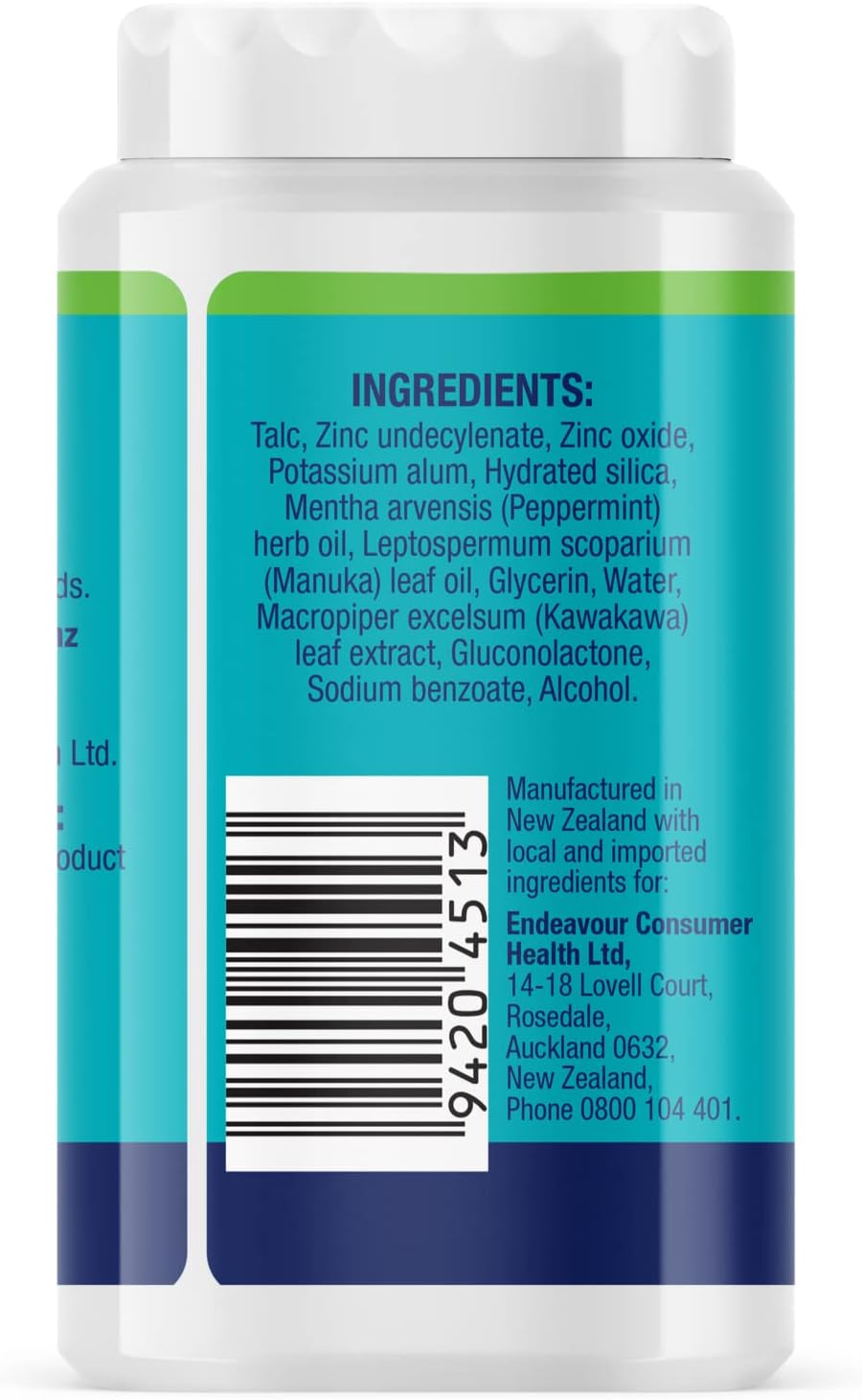 Gran's Remedy Cooling Shoe Deodorizer and Foot Powder - Peppermint - Shaker