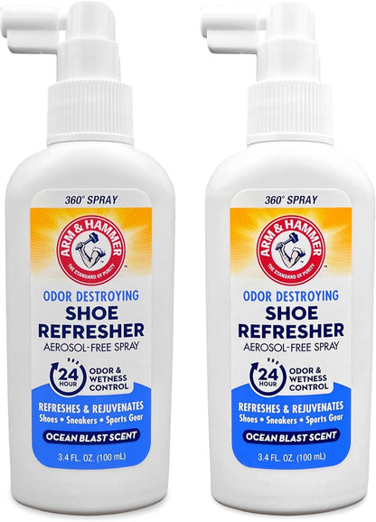 Arm & Hammer Shoe Refresher & Deodorizer Spray, Ocean Blast, 3.4 oz