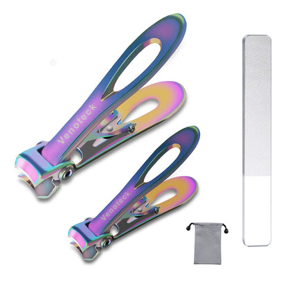 Nail Clippers Set,Fingernail Toenail Clippers for Thick Nails,Nail Clipper for Adult Men Women Seniors