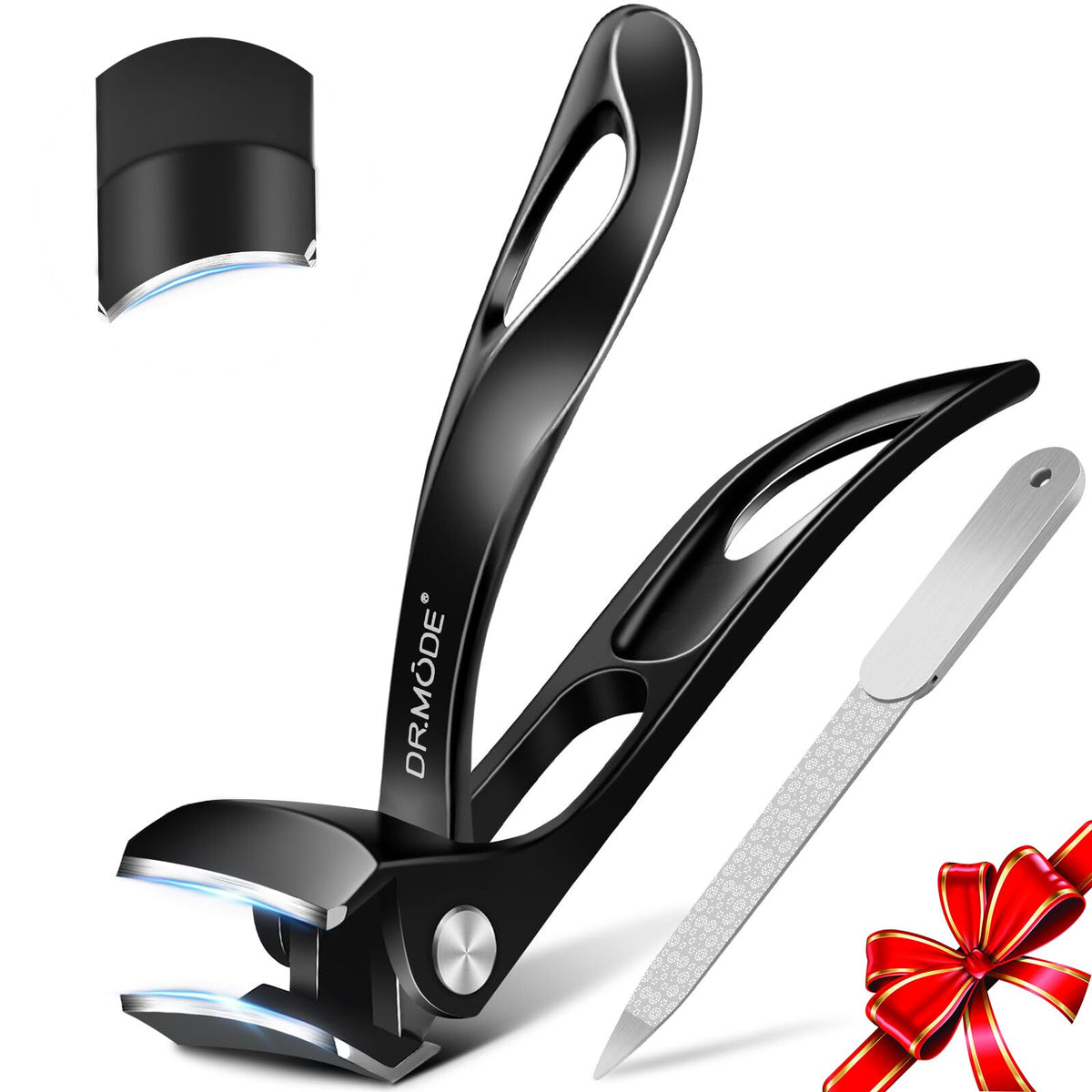 DRMODE Nail Clippers for Men Thick Nails, 16MM Wide Jaw Opening